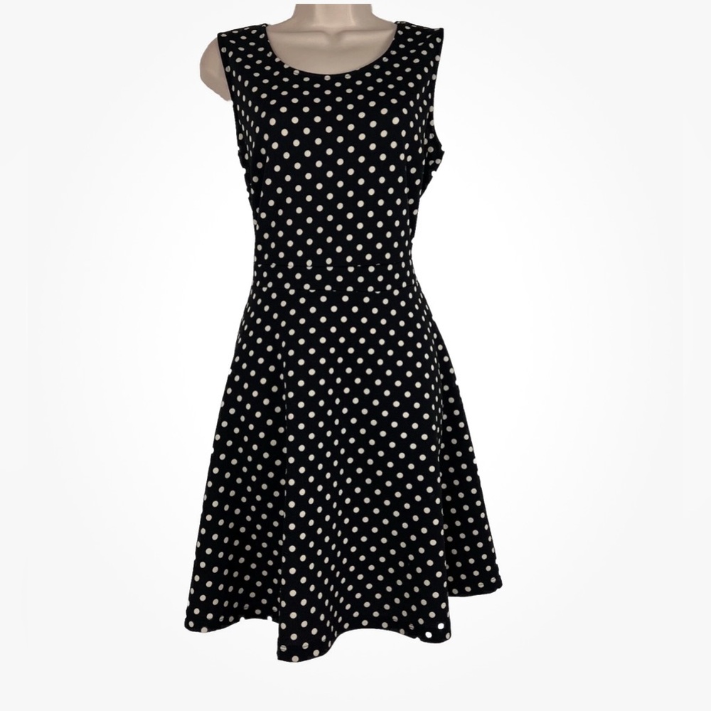 EUC Gilli Haven Textured Knit Mini Dress Sleeveless A-line Fit Flare Sz S